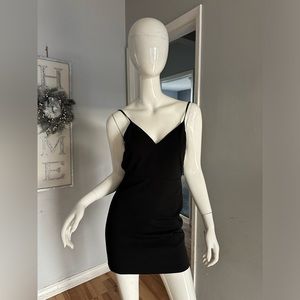 Lovers + Friends mini black open back dress size XS